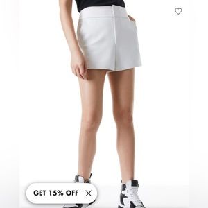 Alice &Olivia CADY HIGH WAISTED LEATHER SHORT